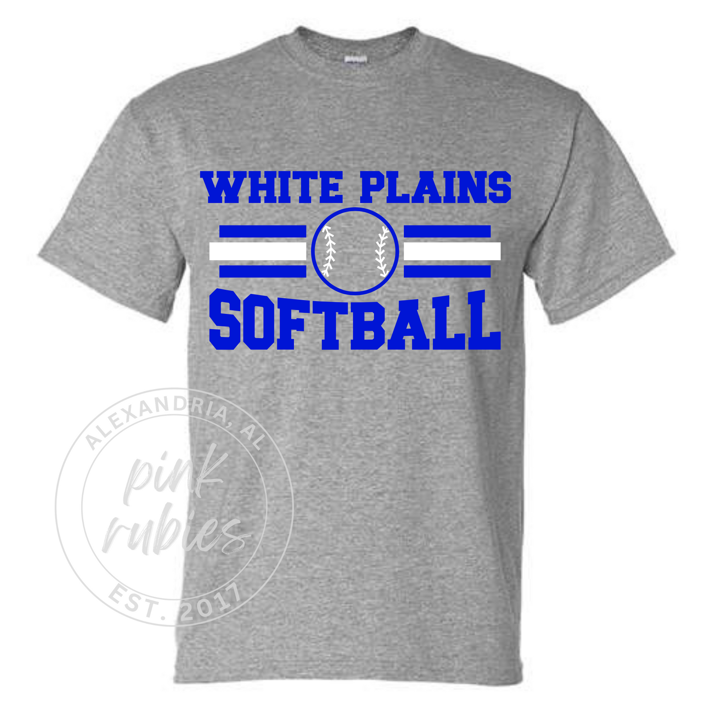 WHITE PLAINS SOFTBALL LINES - GRAY