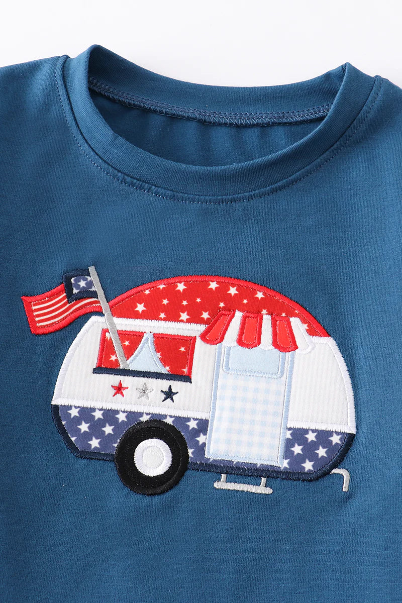 PATRIOTIC CAMPER TEE - 5T