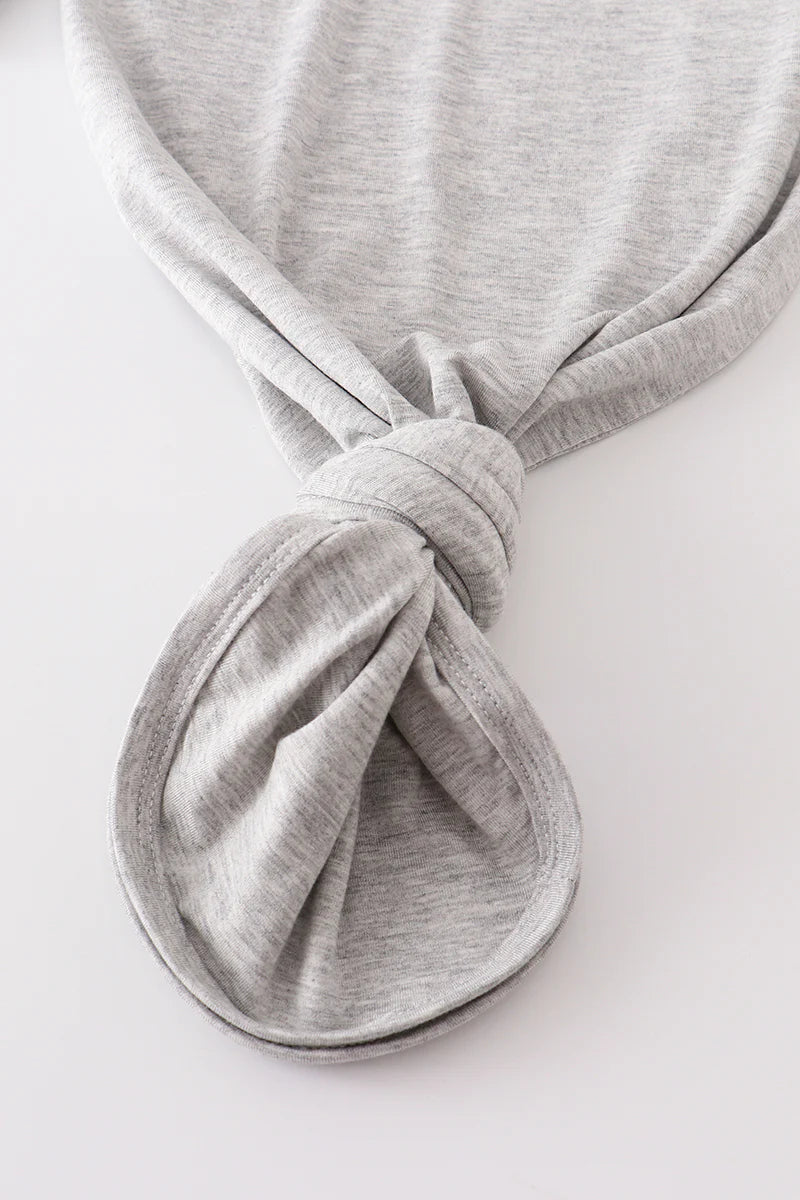 GRAY BAMBOO GOWN SET