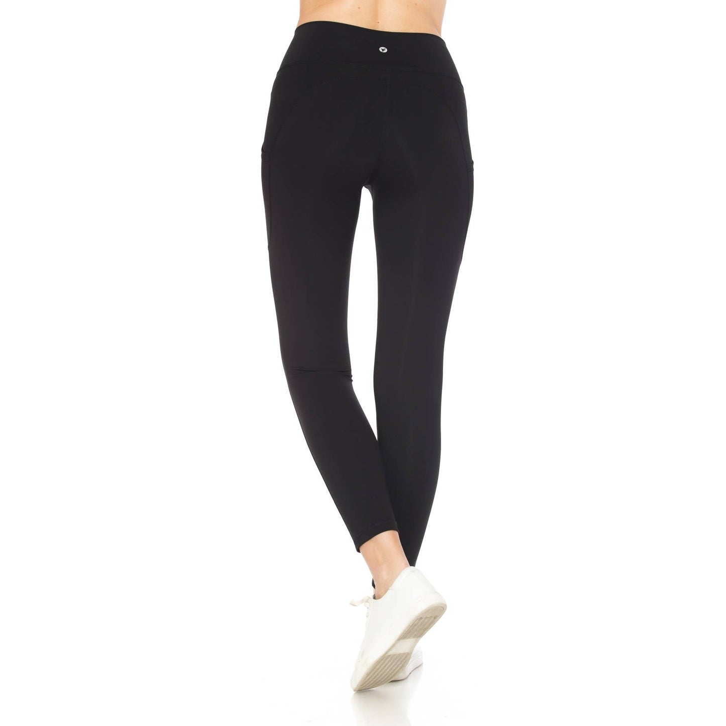 NYLON ACTIVEWEAR CAPRI LEGGINGS - BLACK