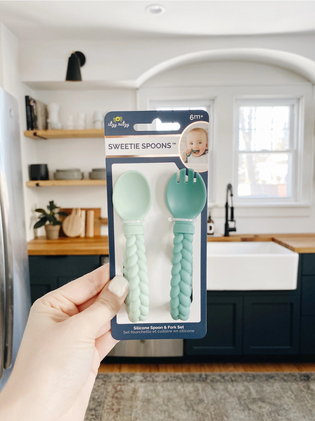 Sweetie Spoons™ Spoon + Fork Set: Mint