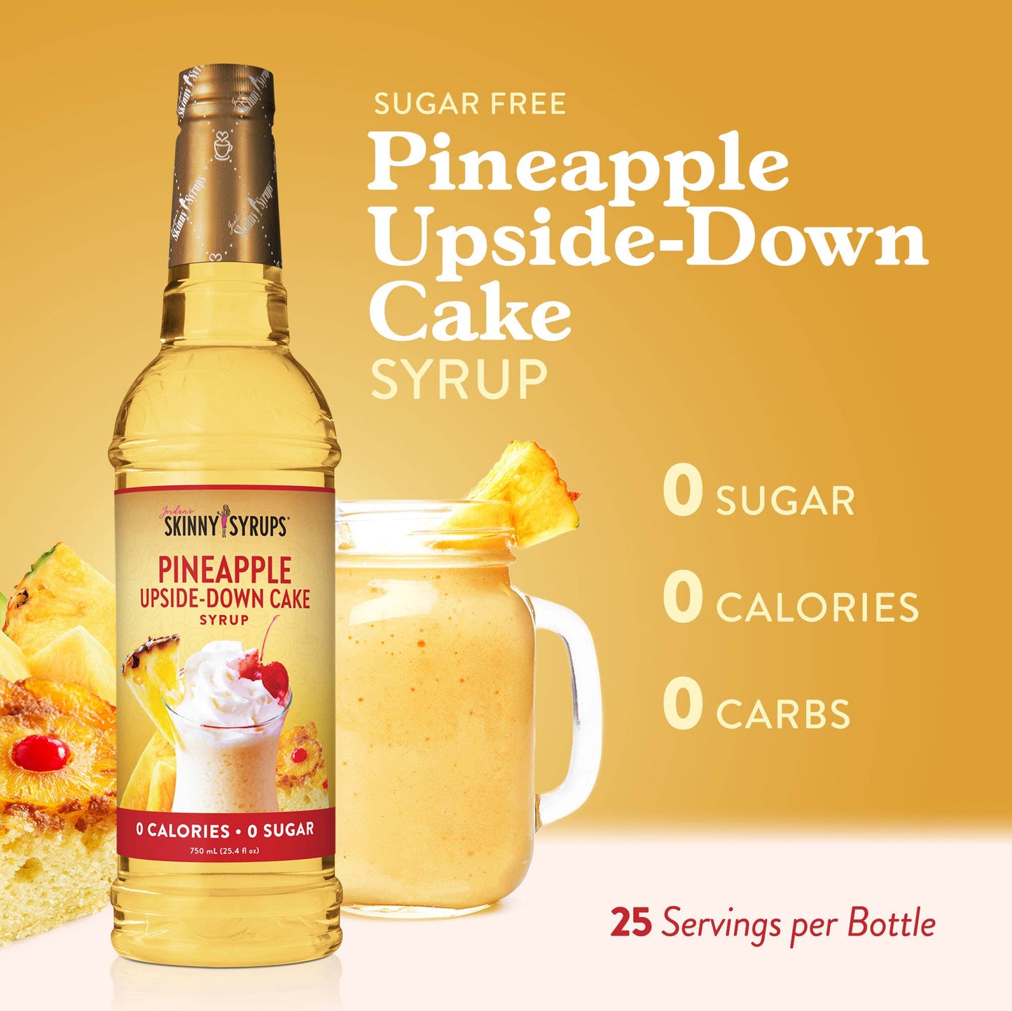 SUGAR FREE PINEAPPLE UPSIDE DOWN CAKE SYRUP