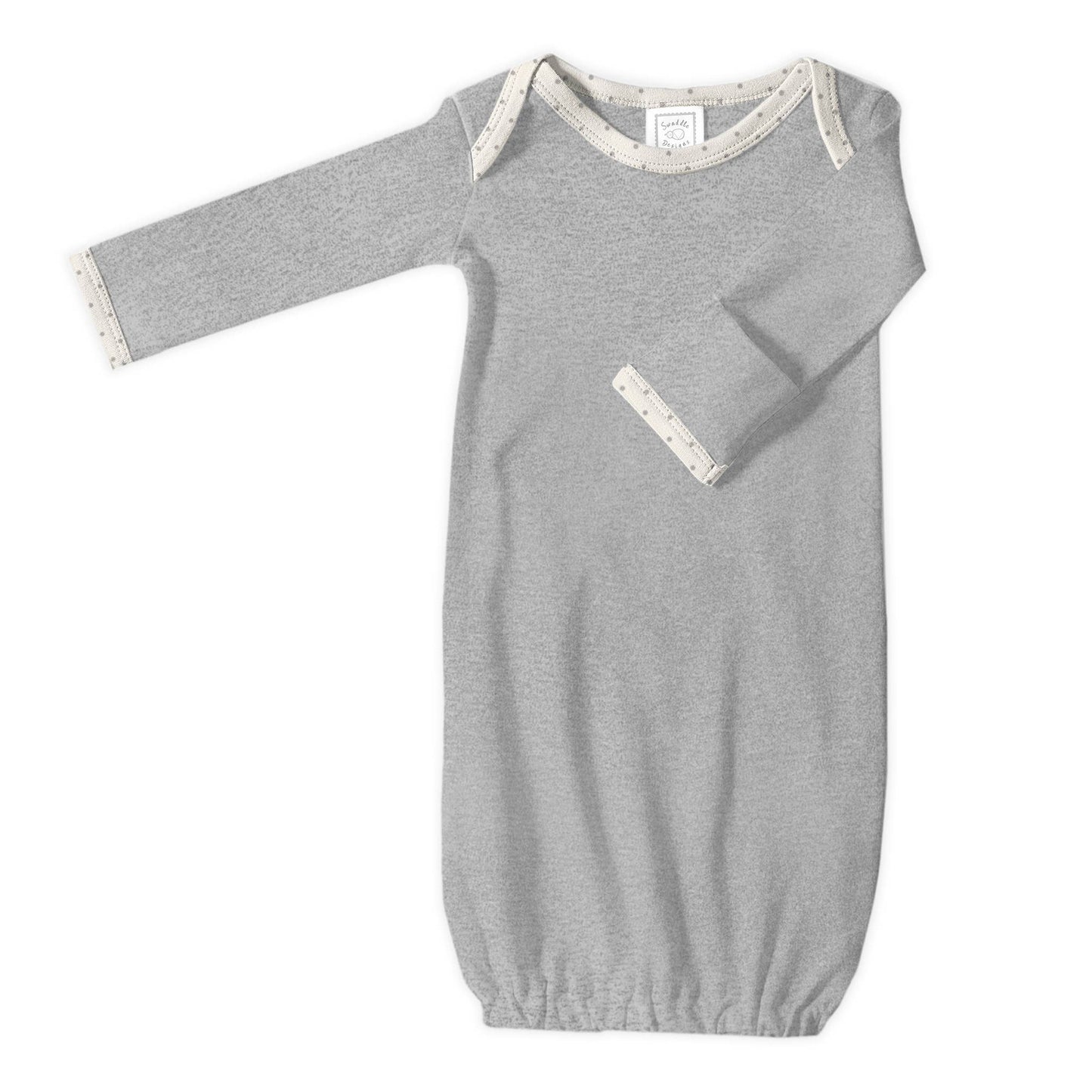 GOWN & HAT SET - HEATHERED GRAY