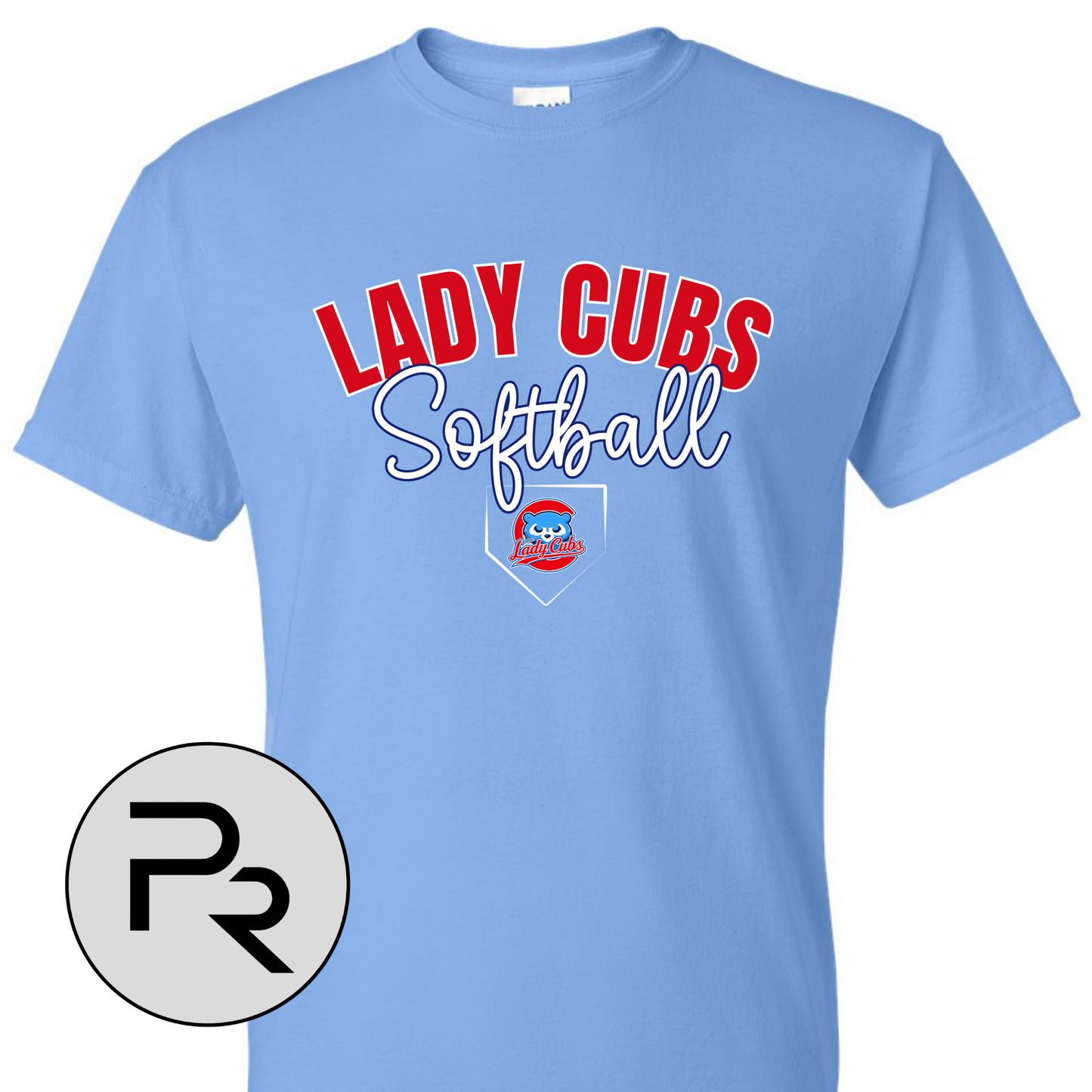 8U CUBS SOFTBALL - BLUE logo small plate
