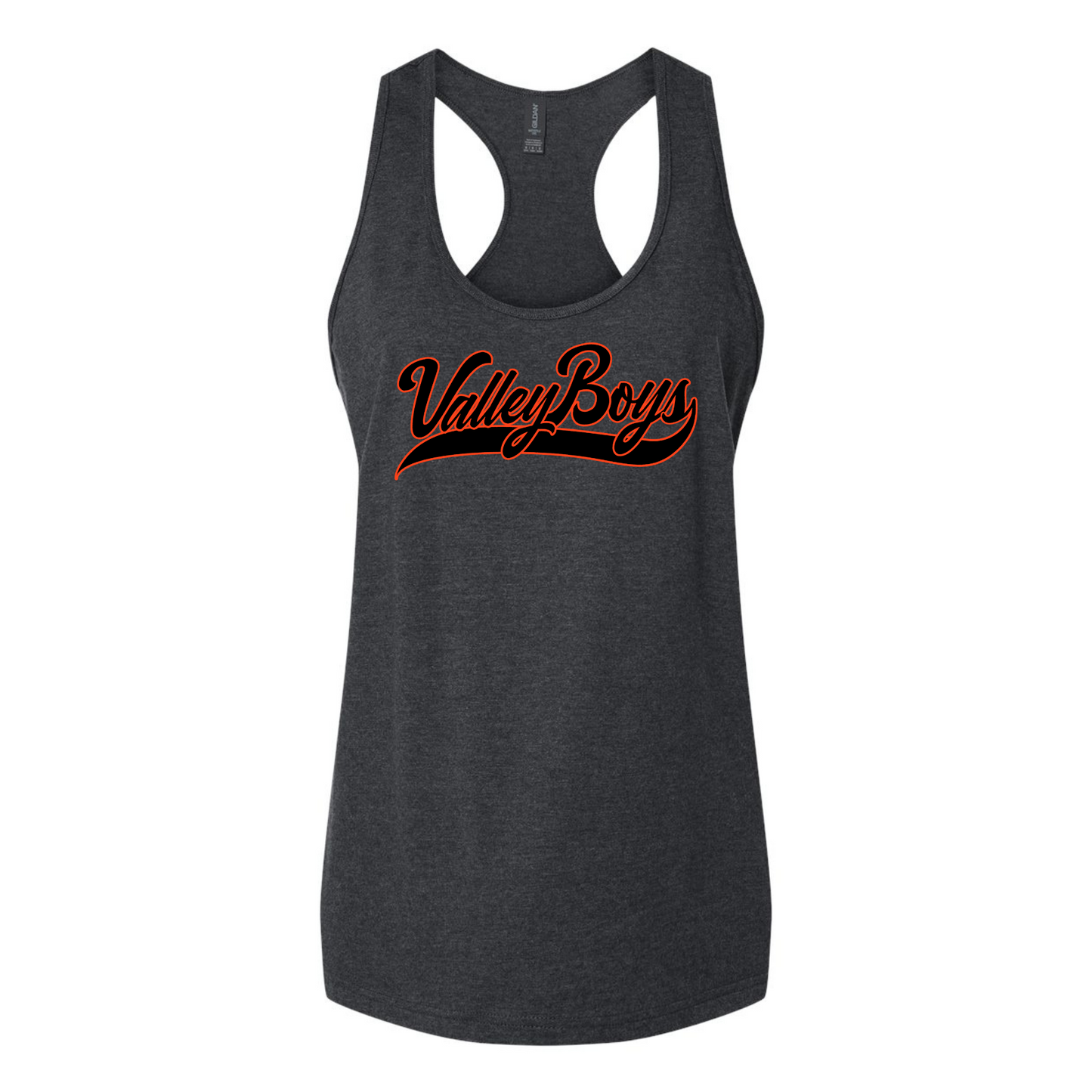 VALLEY BOYS SCRIPT RACERBACK TANK