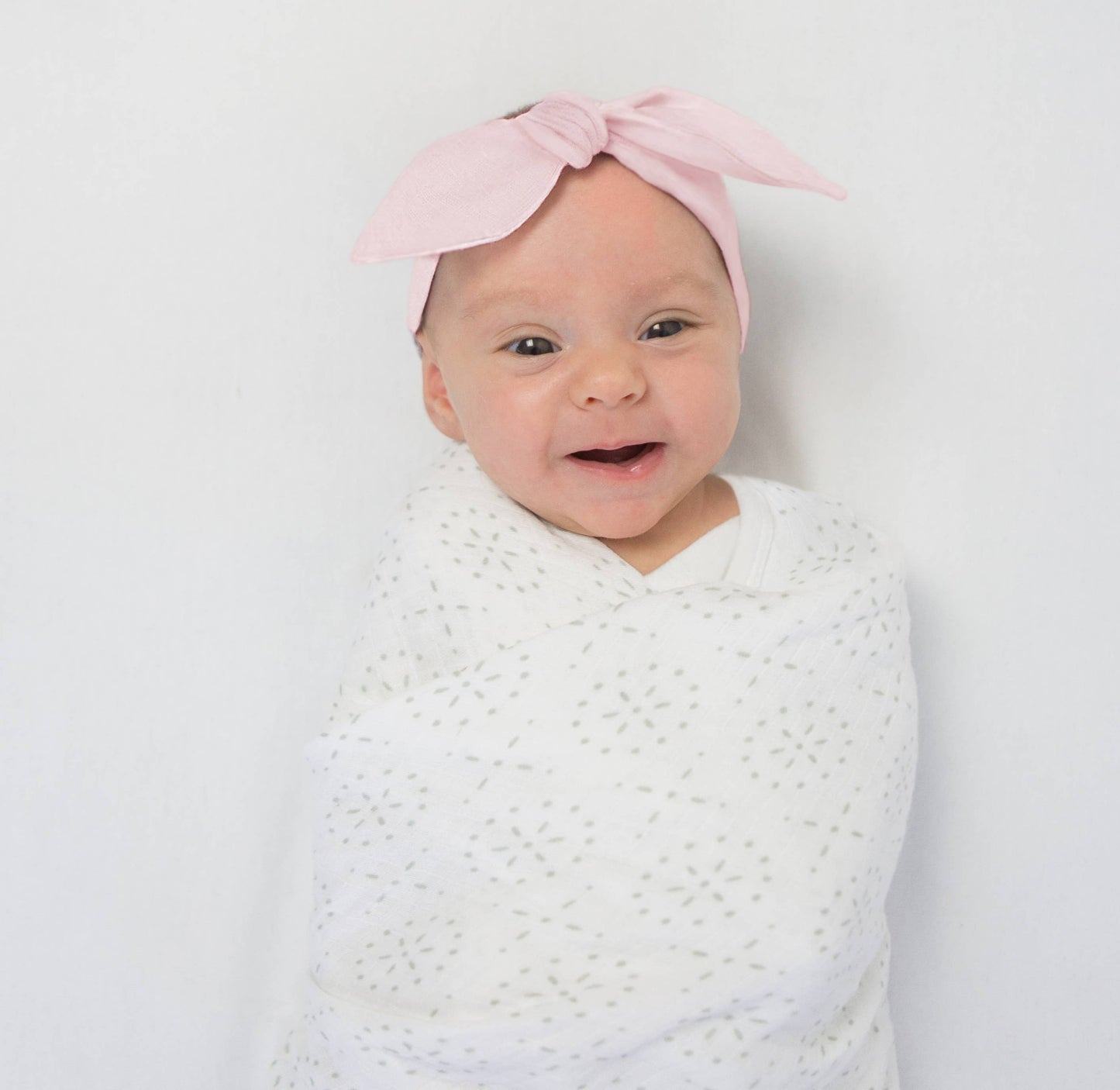MUSLIN HEADBAND - PASTEL PINK