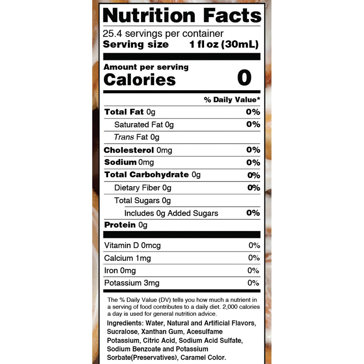SUGAR FREE ICED CINNAMON ROLL SYRUP