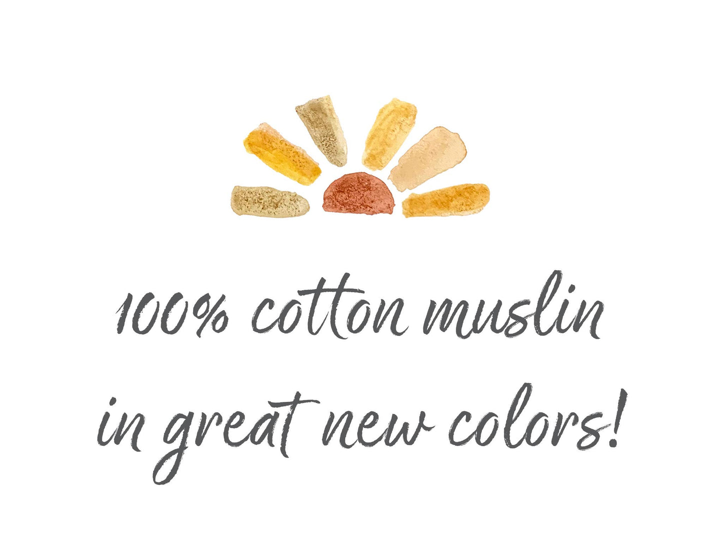 FLORAL WATERCOLOR MUSLIN SWADDLES - SET OF 3