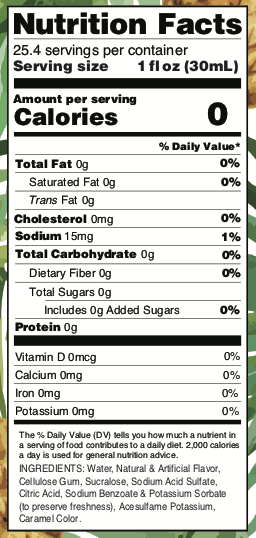 SUGAR FREE PINEAPPLE SYRUP