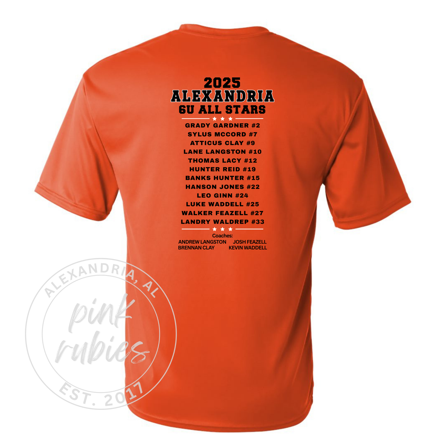 ORANGE ALEXANDRIA 6U ALL-STARS