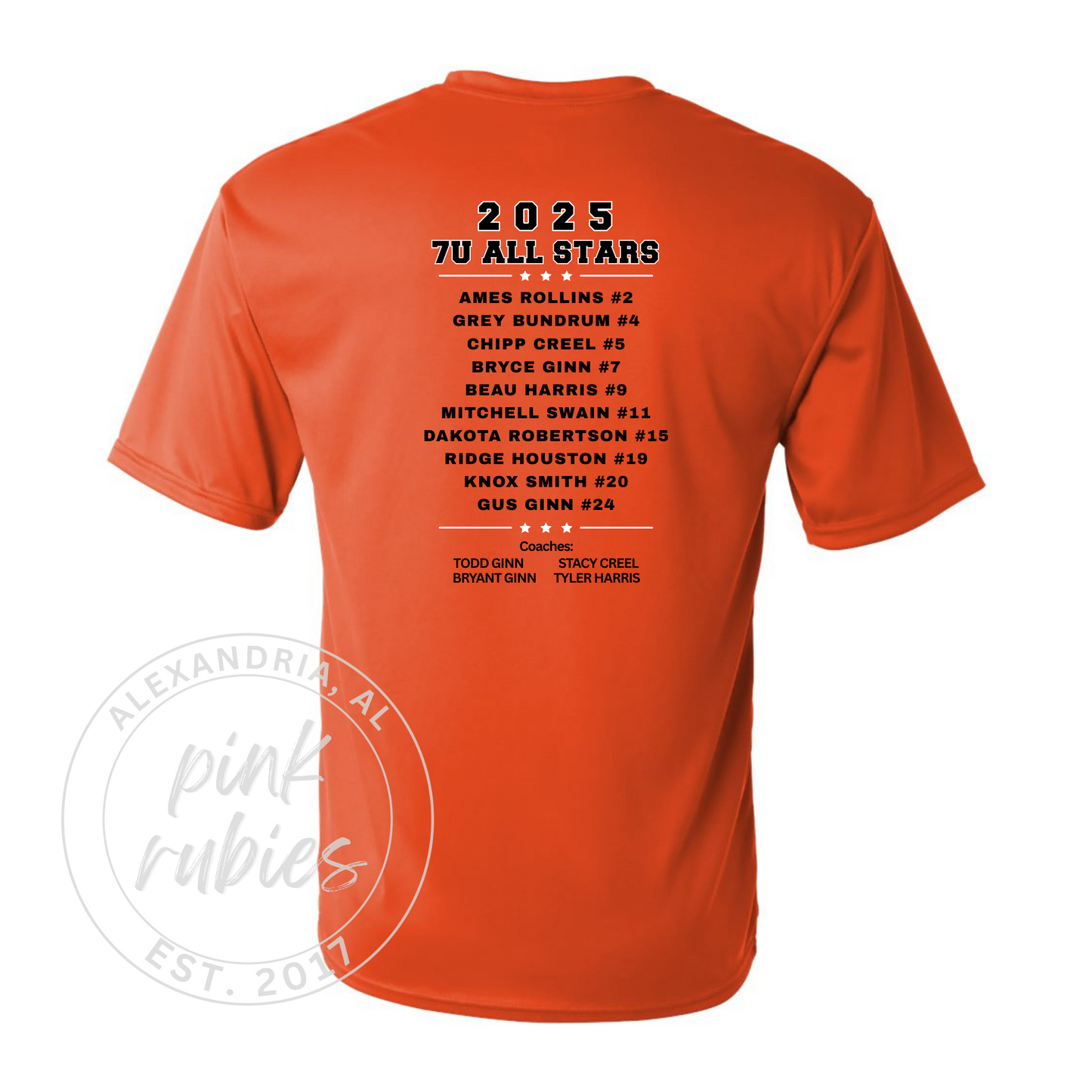 ORANGE ALEXANDRIA 7U ALL-STARS