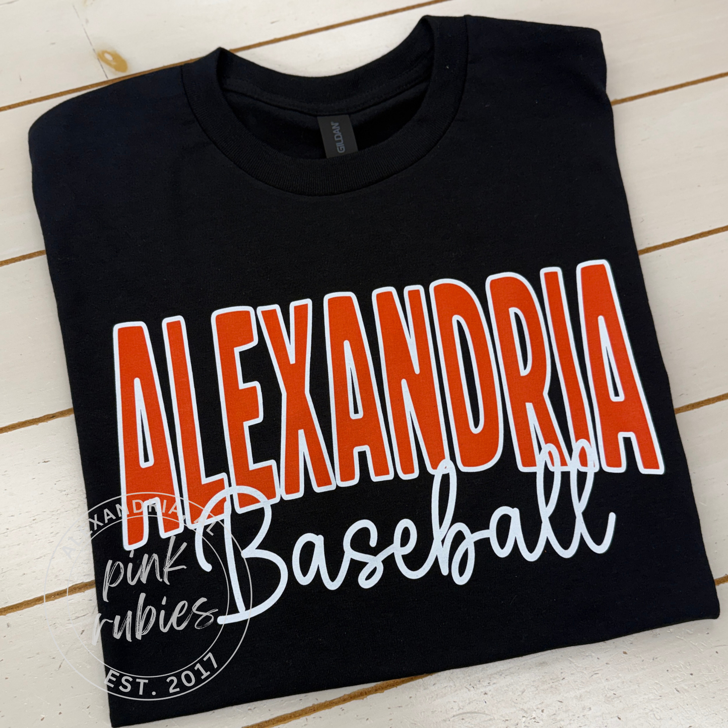 BLACK ALEXANDRIA BASEBALL script