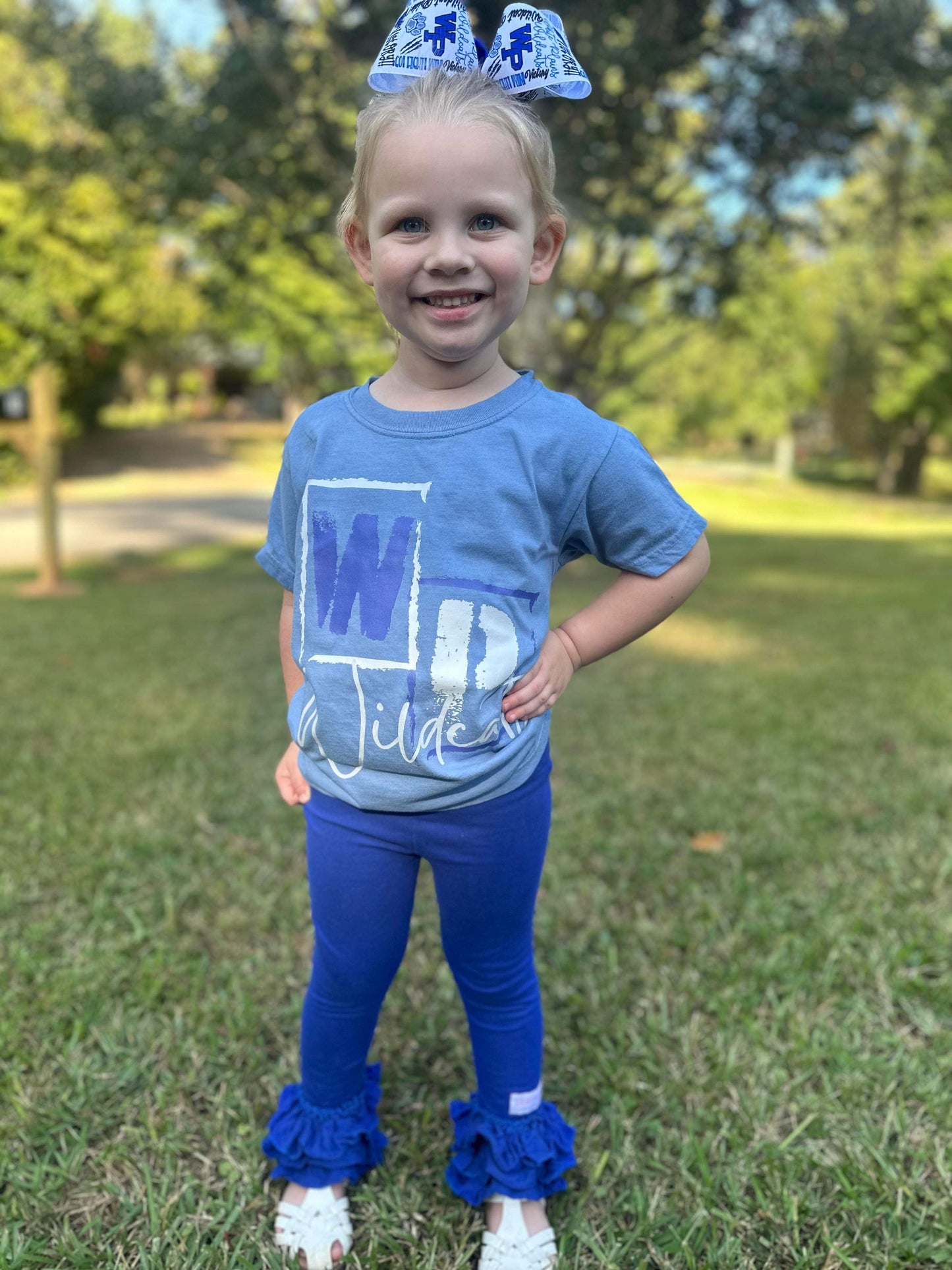 ROYAL TRIPLE RUFFLE LEGGINGS