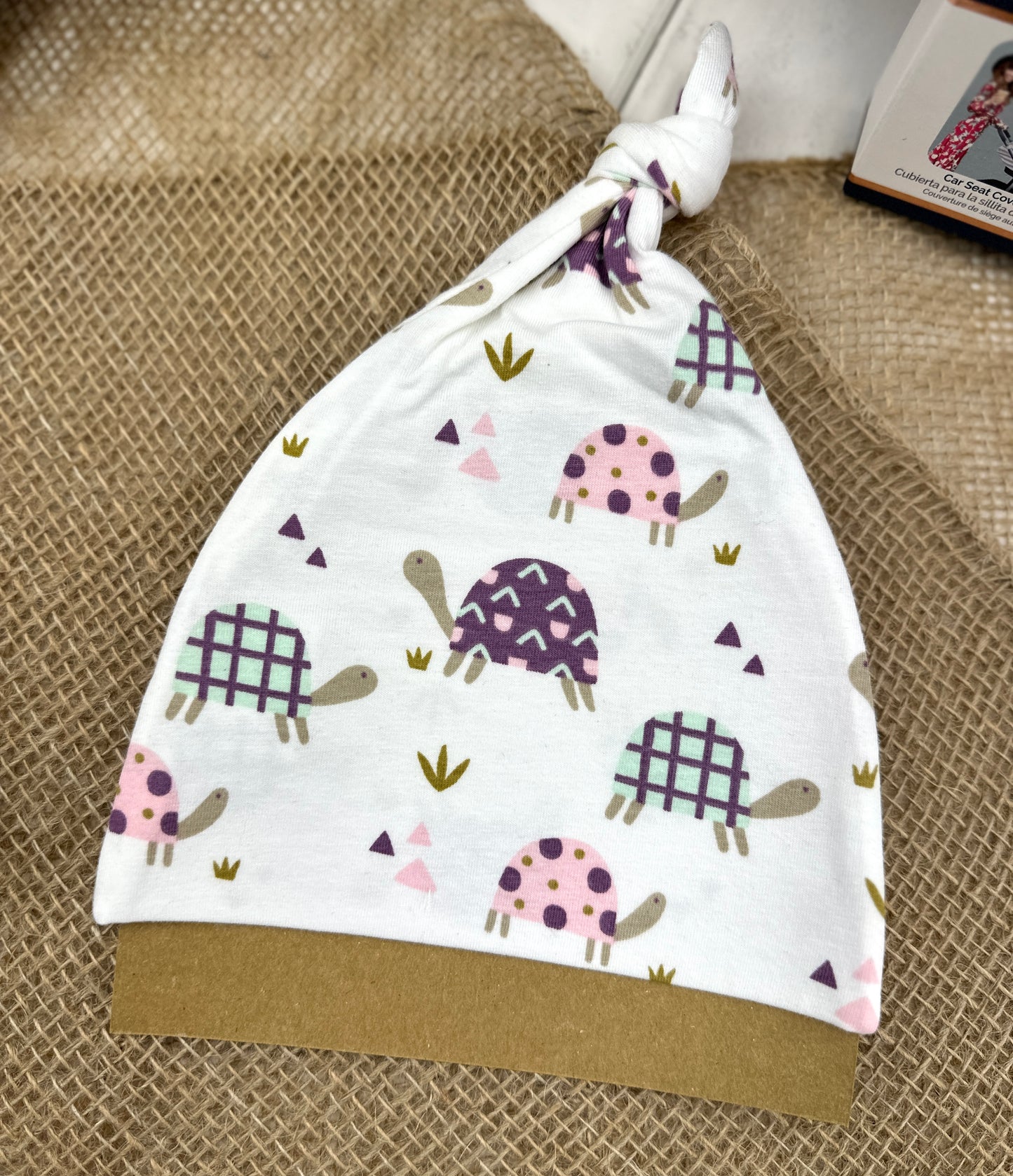 KNOTTED HAT- PURPLE TURTLE