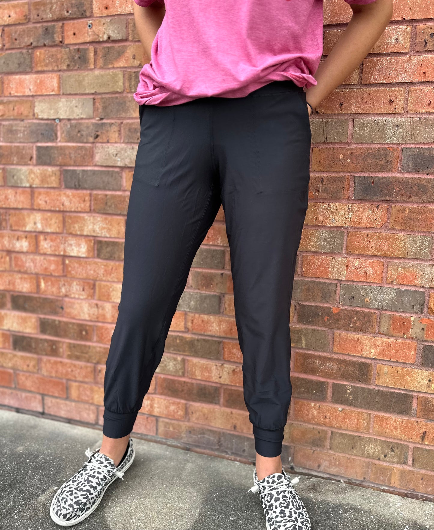 SLIM FIT ACTIVEWEAR JOGGERS - BLACK - 3X
