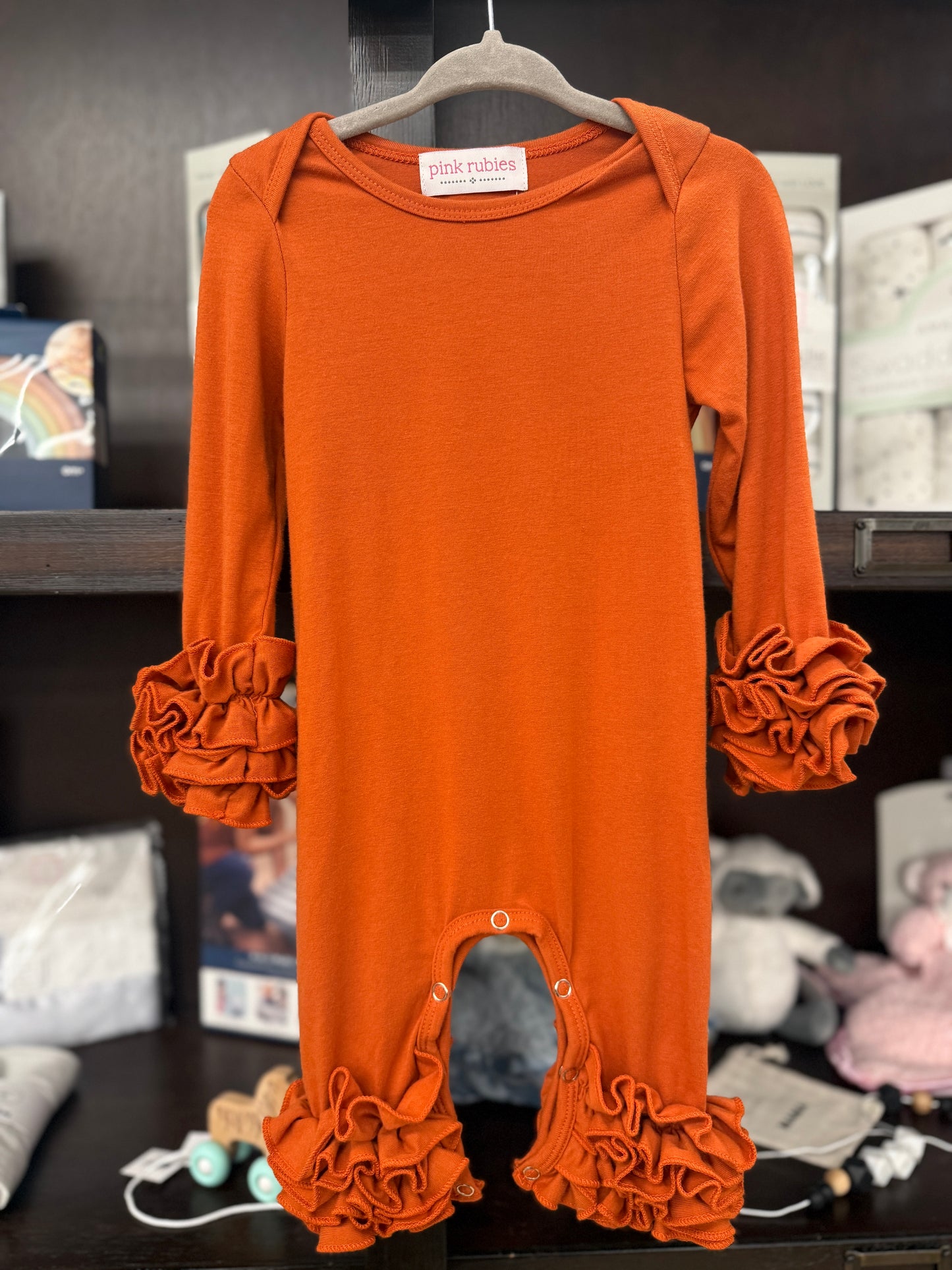 BURNT ORANGE ICING ROMPER