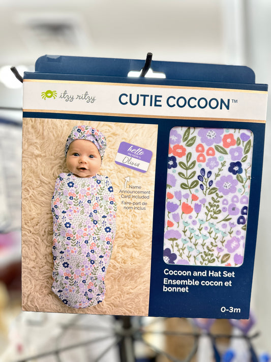 Cutie Cocoon™ Matching Cocoon & Hat Sets: Meadow