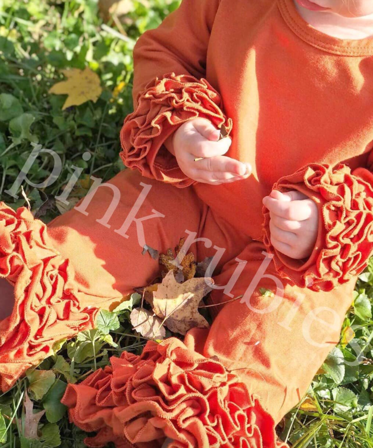 BURNT ORANGE ICING ROMPER