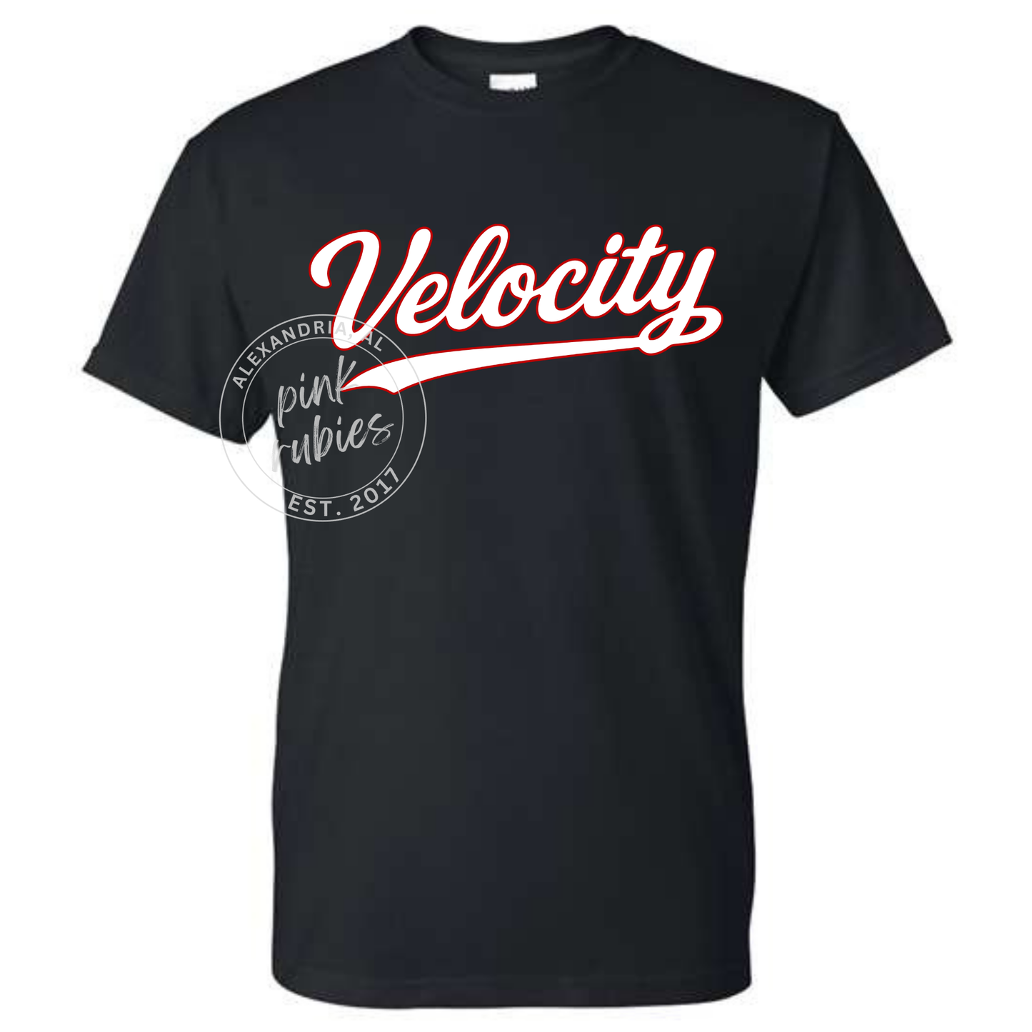 BLACK VELOCITY BASEBALL - SCRIPT LOGO