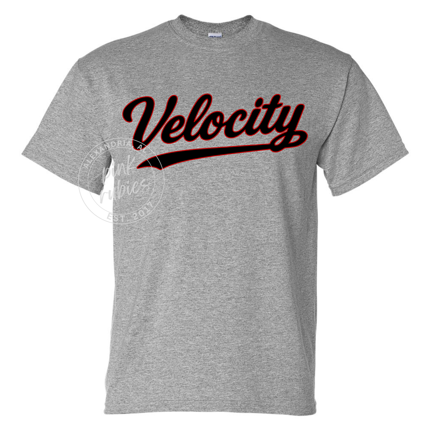 GRAY VELOCITY BASEBALL - SCRIPT LOGO