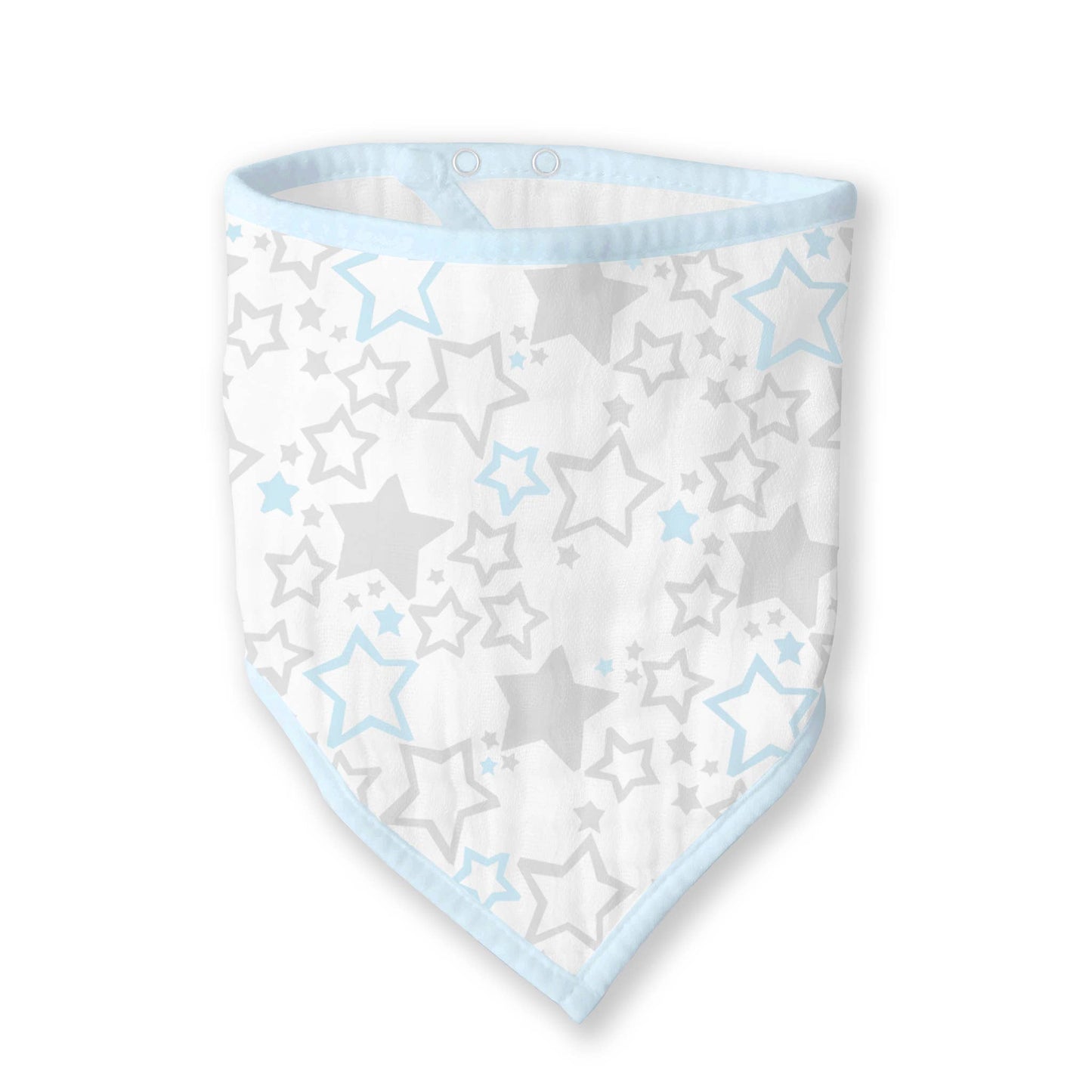 MUSLIN BANDANA BIB - BLUE STARS