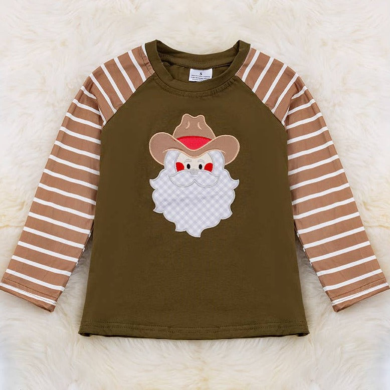 COWBOY SANTA SHIRT - 6/7