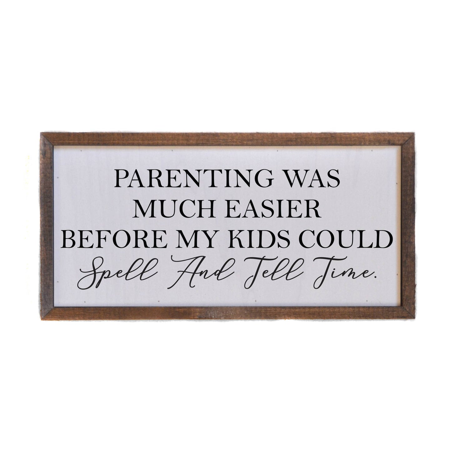 SPELL & TELL TIME WALL ART