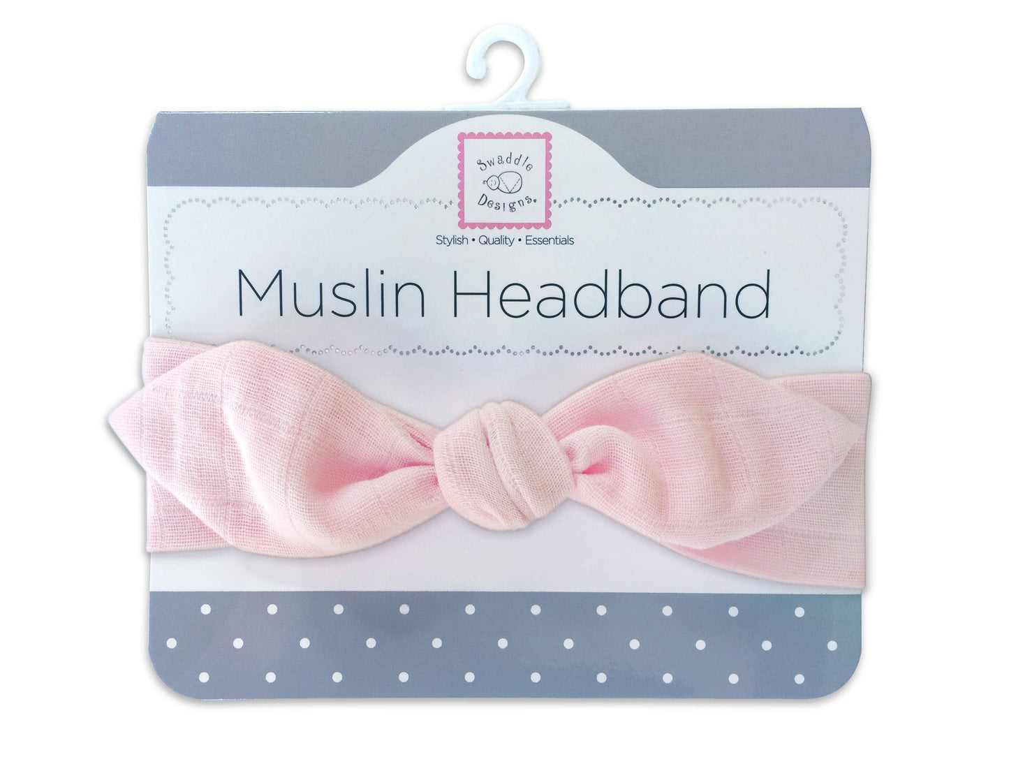 MUSLIN HEADBAND - PASTEL PINK