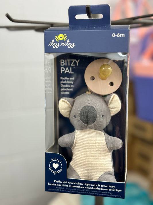 Bitzy Pal KOALA Natural Rubber Pacifier & Stuffed Animal