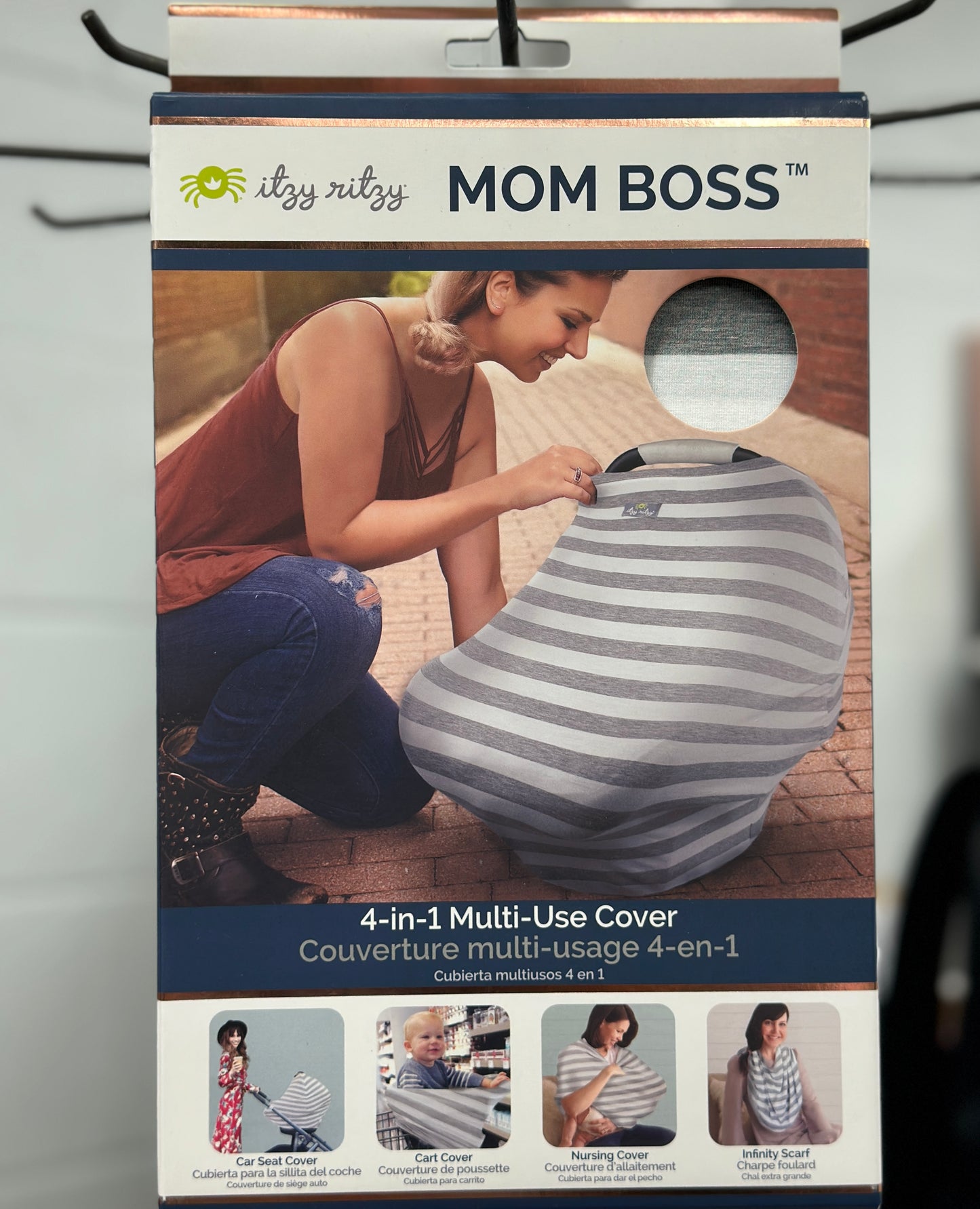 Mom Boss™ GRAY STRIPE 4-in-1