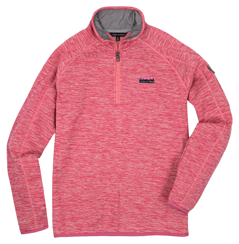 SIMPLY SWEATER - HEATHER PINK - YL