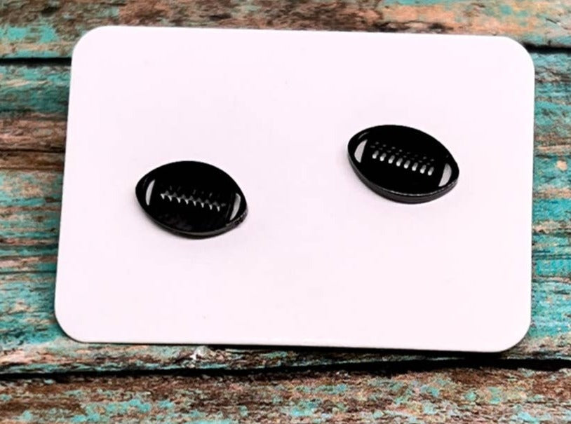 FOOTBALL STUD EARRINGS