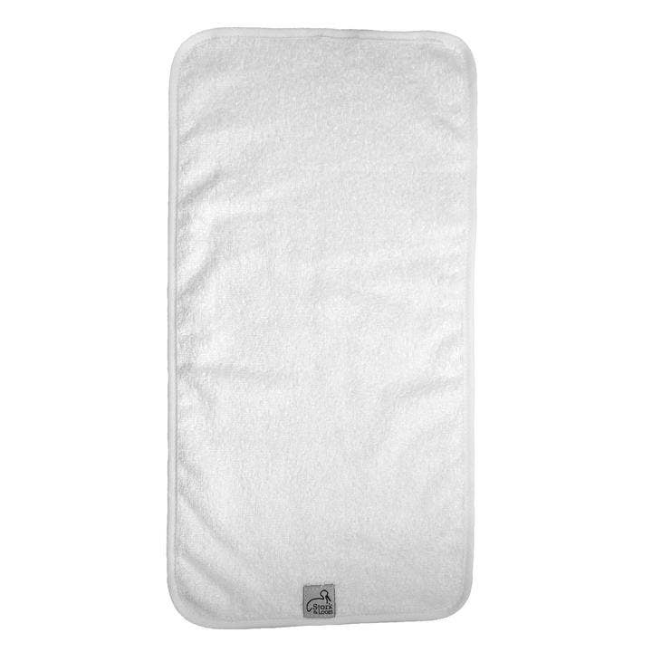 TERRY BURP CLOTH - WHITE