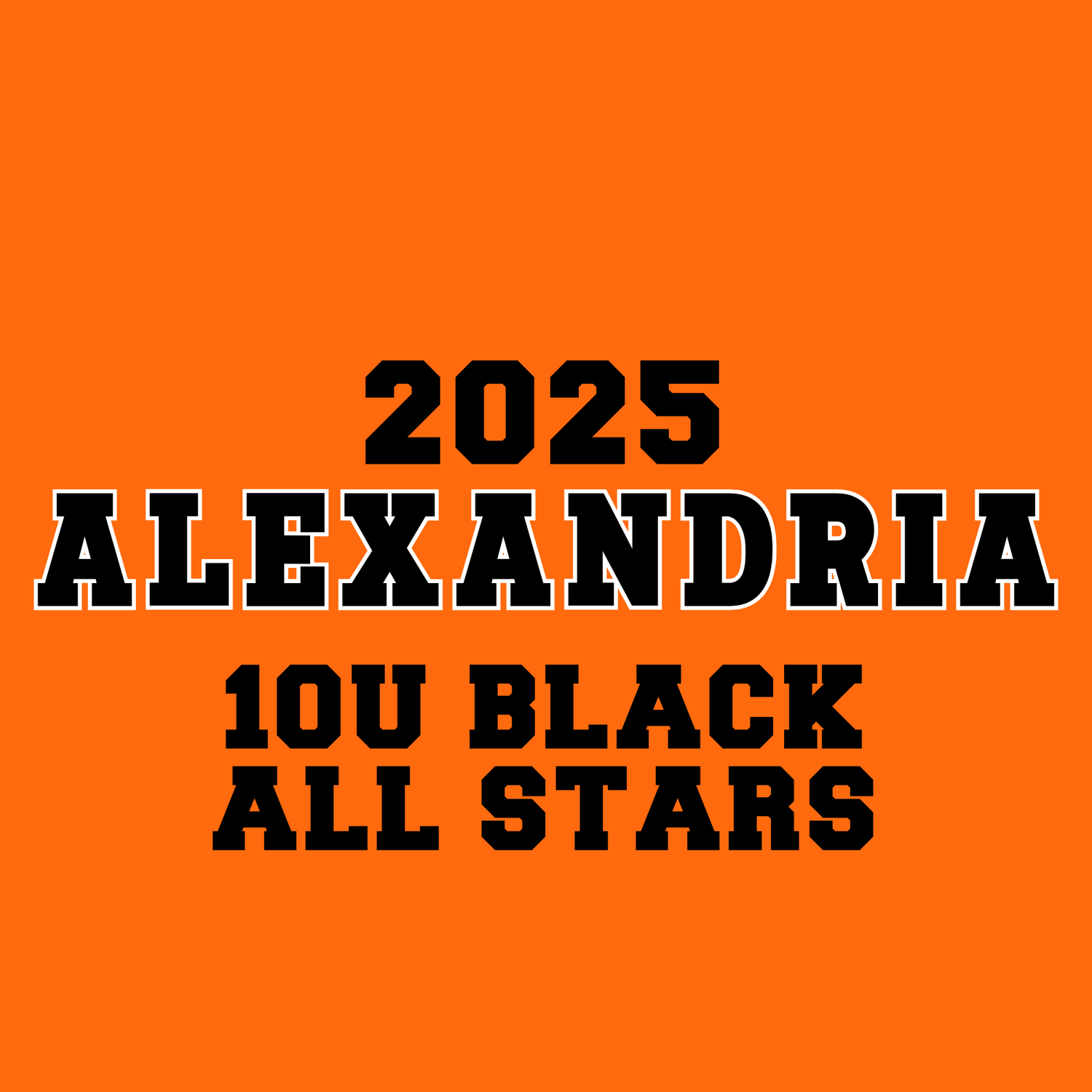 ALEXANDRIA 10U BLACK ALL-STARS (SOFTBALL)