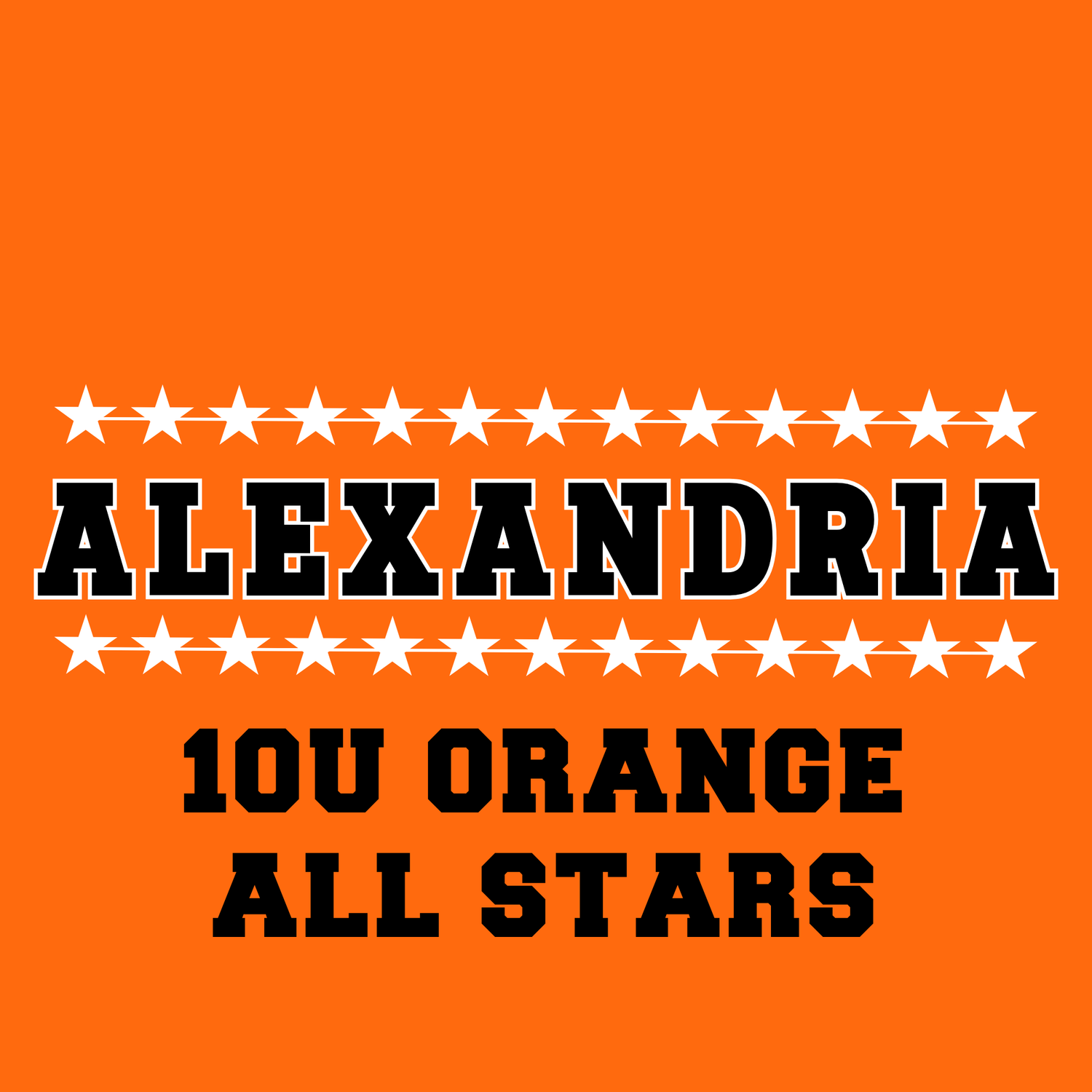 ALEXANDRIA 10U ORANGE SOFTBALL ALL-STARS