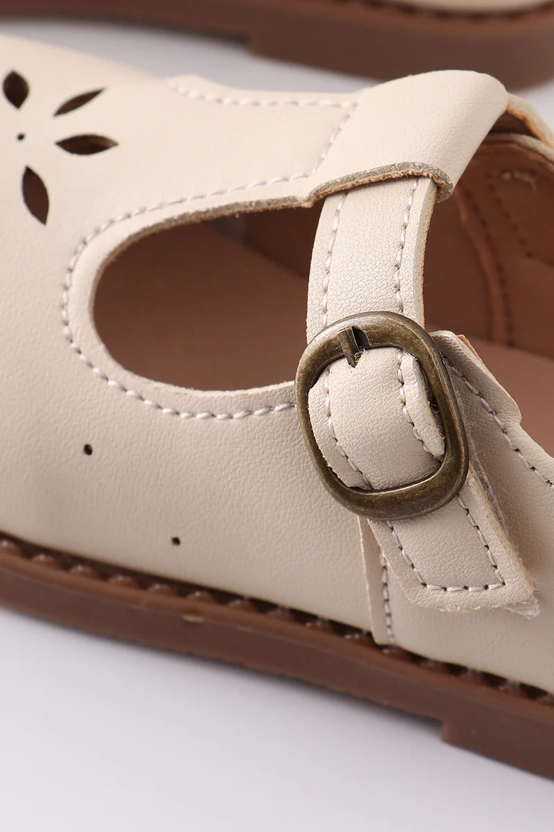 VINTAGE BEIGE APPLESEED LEATHER SHOES