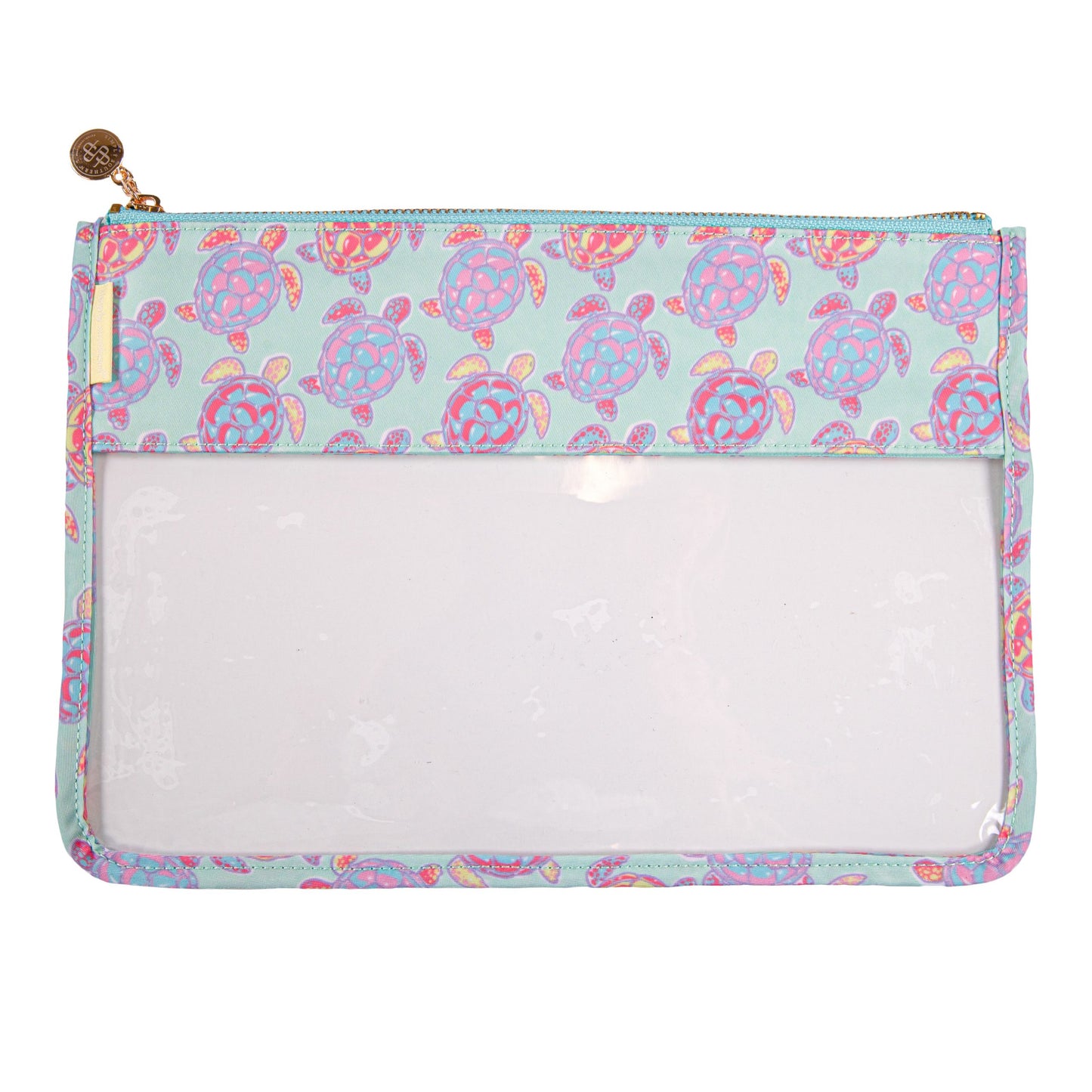 CLEAR ZIP POUCH- TURTLE