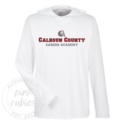 CCCA BLOCK LOGO PERFORMANCE HOODED SHIRT