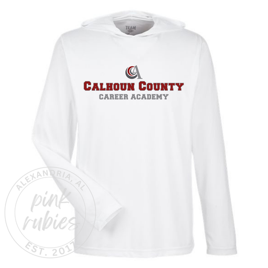CCCA BLOCK LOGO PERFORMANCE HOODED SHIRT