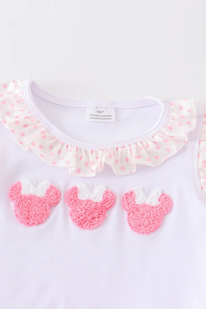 FRENCH KNOT MOUSE SHORTS SET