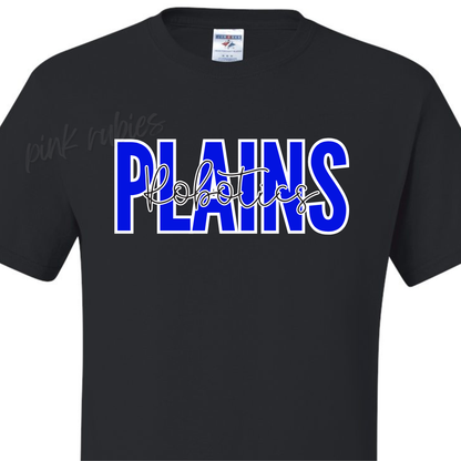 BLOCK PLAINS with cursive Robotics