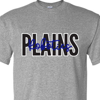 BLOCK PLAINS with cursive Robotics