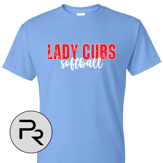 8U CUBS SOFTBALL - BLUE distressed