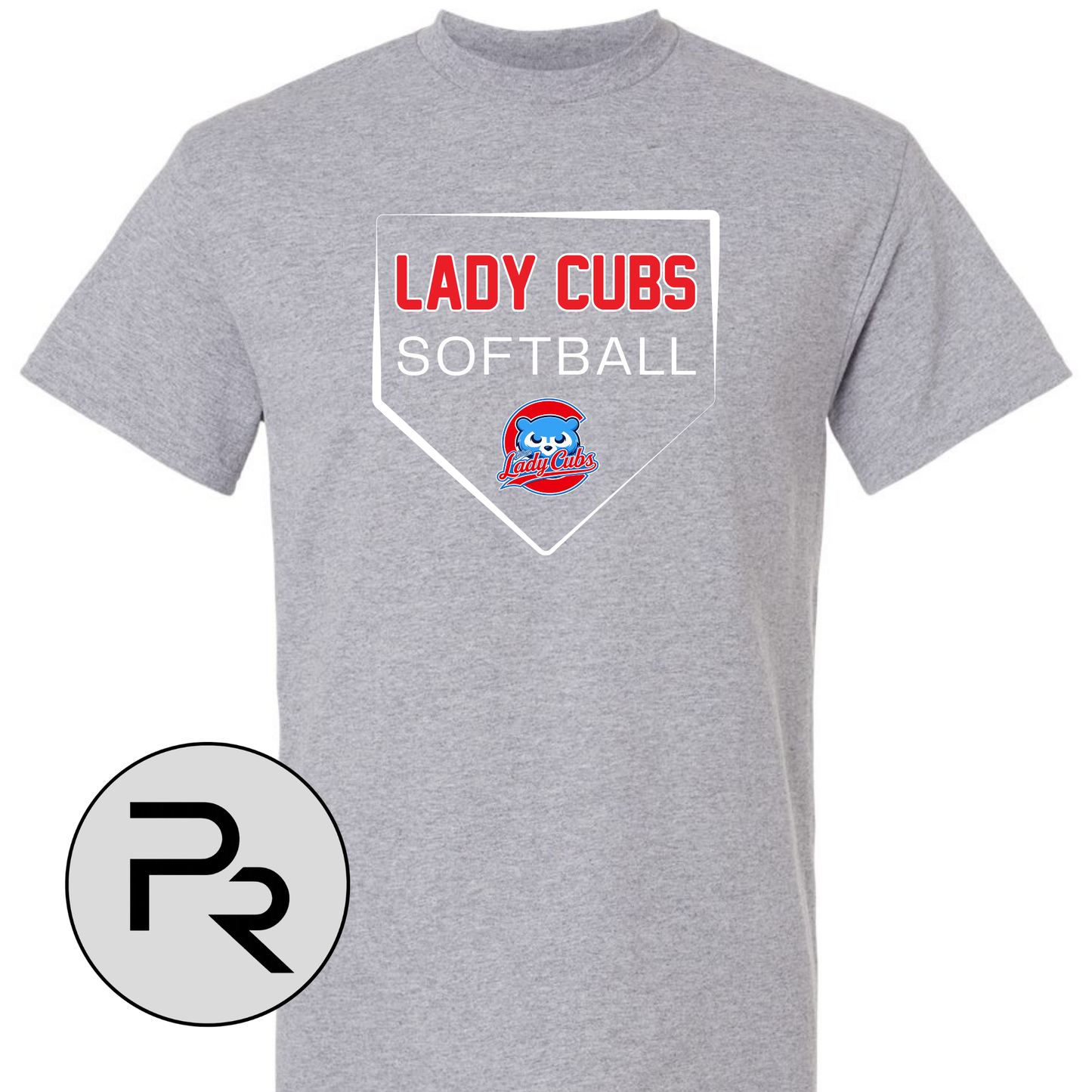 8U CUBS SOFTBALL - GRAY large plate