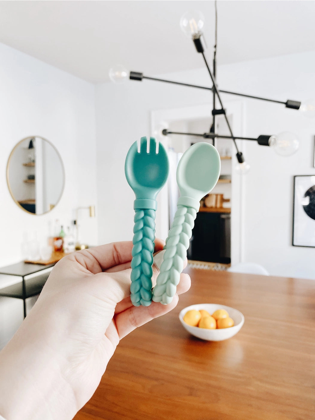 Sweetie Spoons™ Spoon + Fork Set: Mint