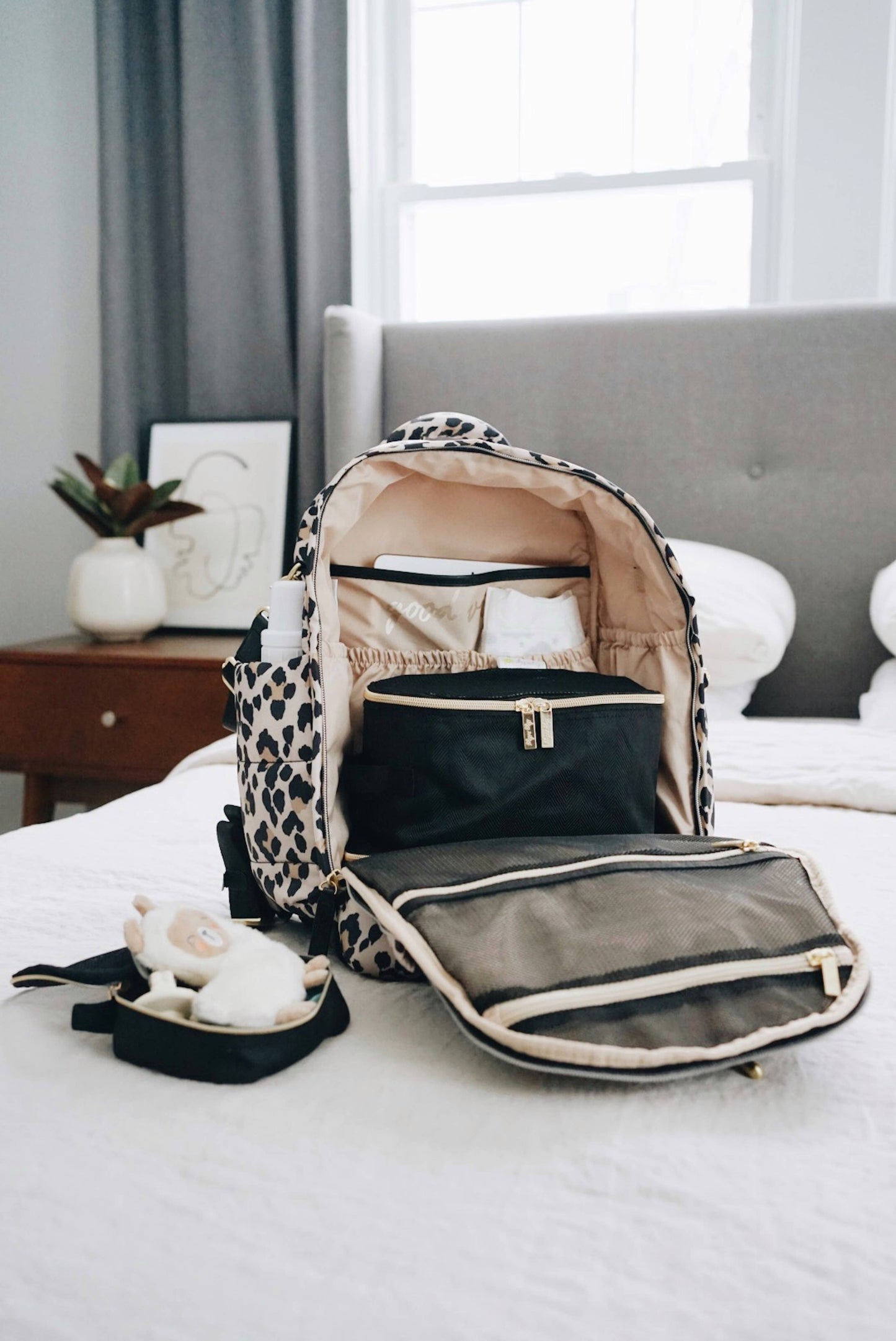 FINAL SALE: Dream Backpack™ Leopard Diaper Bag