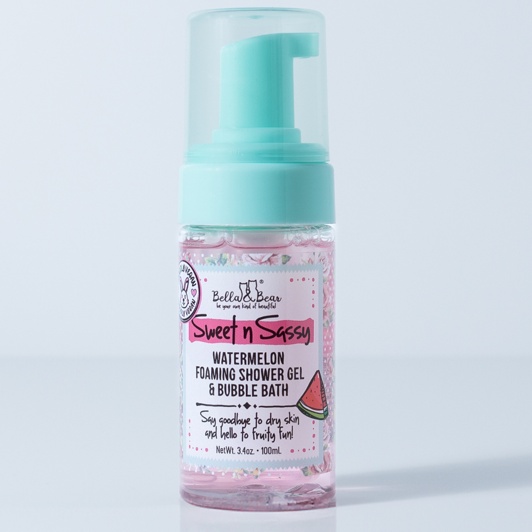 SWEET 'N' SASSY WATERMELON FOAMING SHOWER GEL & BUBBLE BATH - 6.7oz