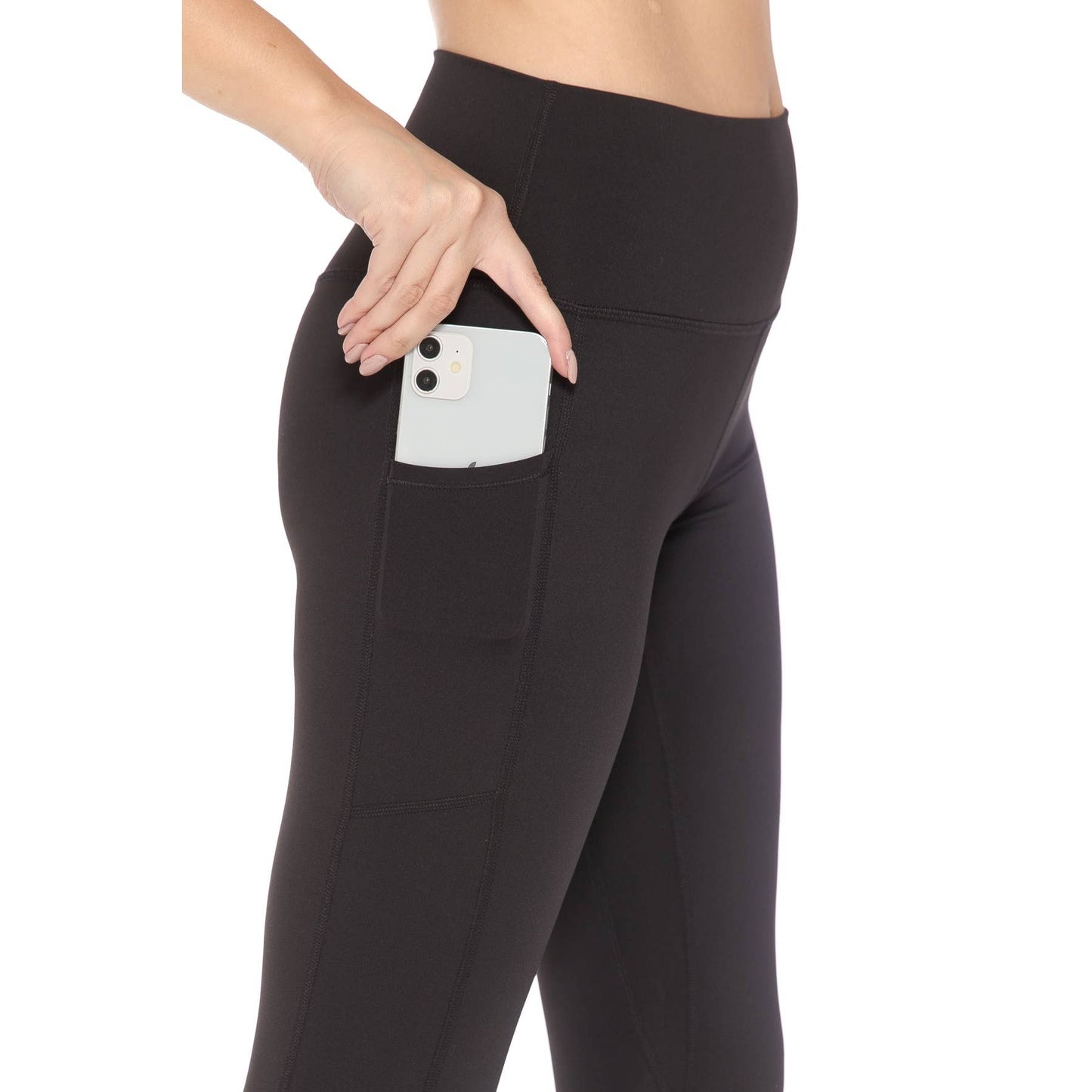 NYLON ACTIVEWEAR LEGGINGS - BLACK