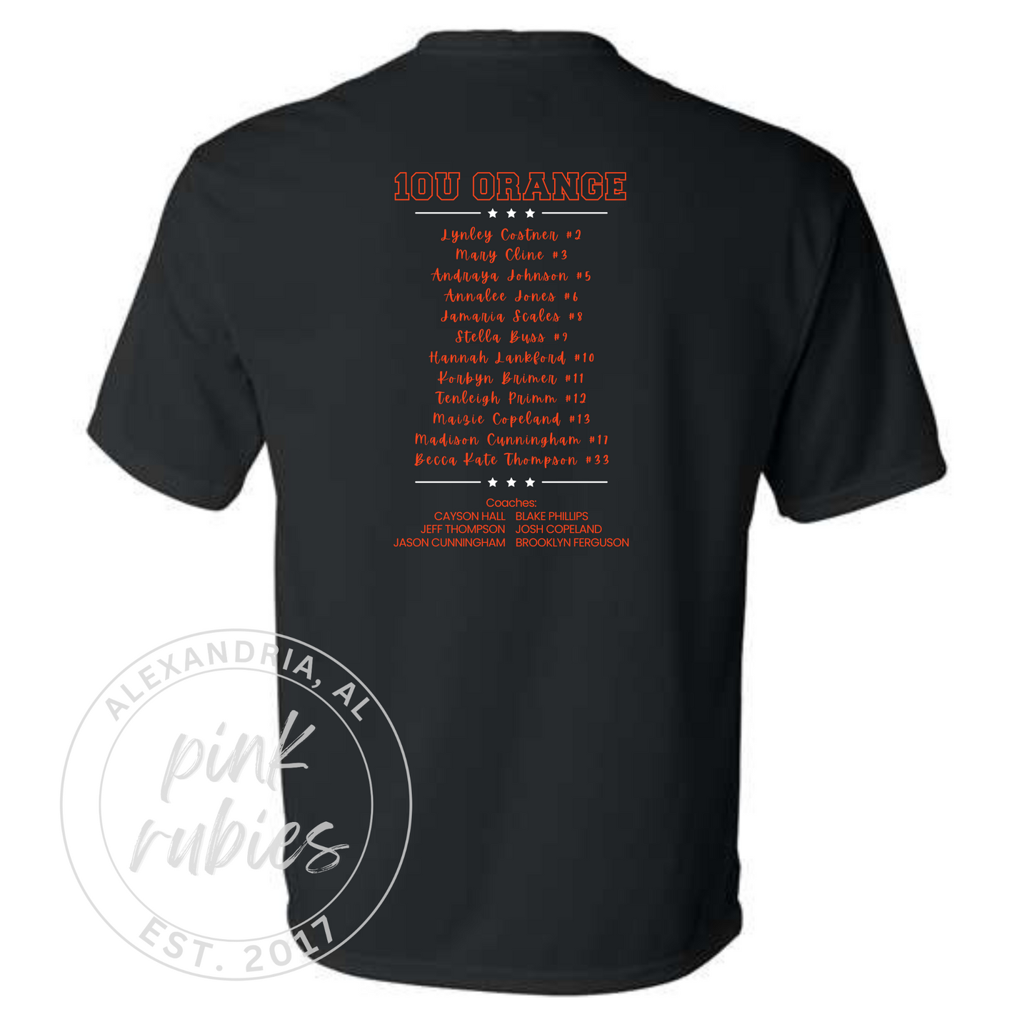 ALEXANDRIA 10U ORANGE SOFTBALL ALL-STARS