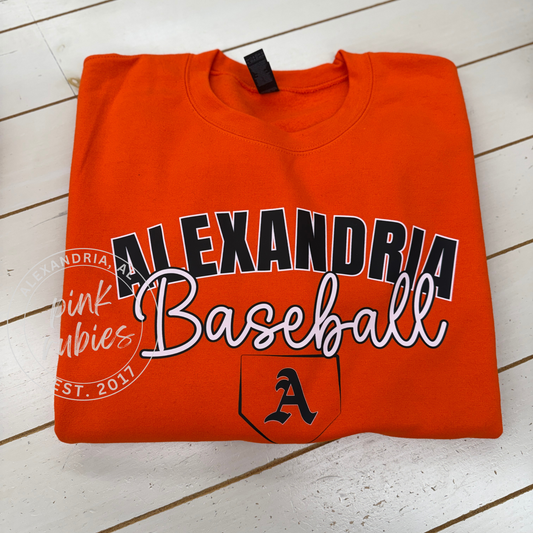 ORANGE ALEX BASEBALL - small plate